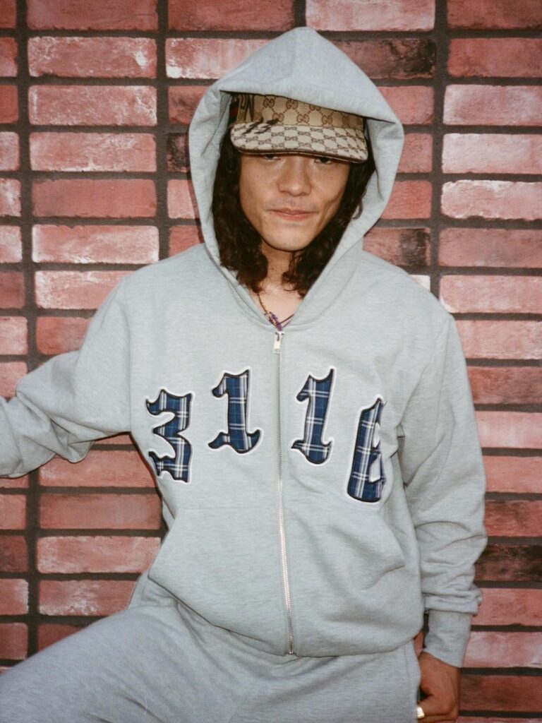 ADWYSD “3116 Plaid Zip Hoodie