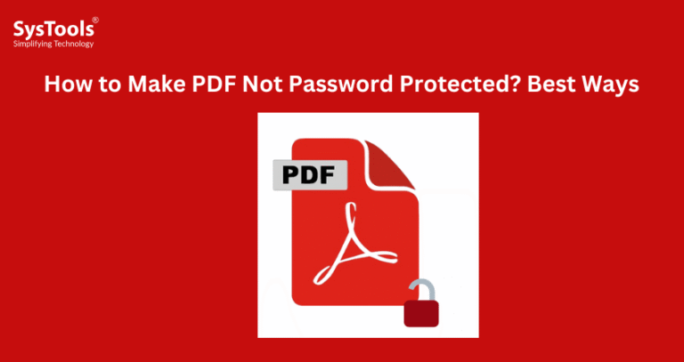 how to make pdf not password protected