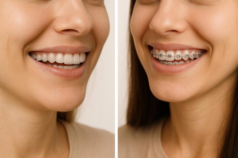 Lingual Braces vs Invisible Aligners comparison for discreet teeth straightening